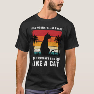 Camiseta Calmo como um Gato, Patas e Refletir: Pôr do Sol G