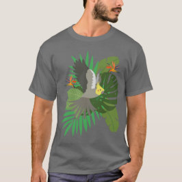 Camiseta Calopsita com folhas