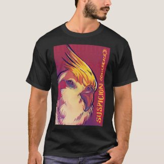 Camiseta Calopsita Suspeita de T-Shirt