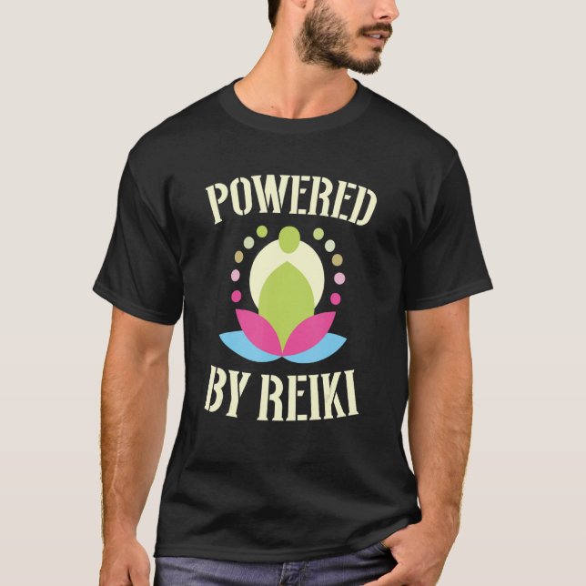 Camiseta Calor acionado pelo praticante da Reiki Master Yog (Frente)