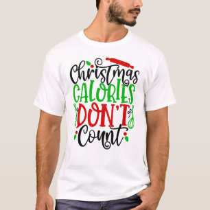 Camiseta Calorias de Natal Não Contam 56558