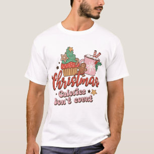 Camiseta Calorias de Natal Não Contem