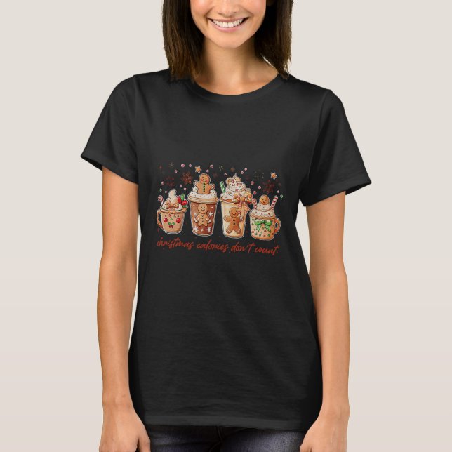Camiseta Calorias de Natal Não Contem Gingerbird Coquett (Frente)