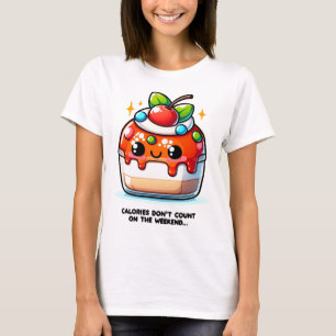 Camiseta Calorias não contam no fim de semana