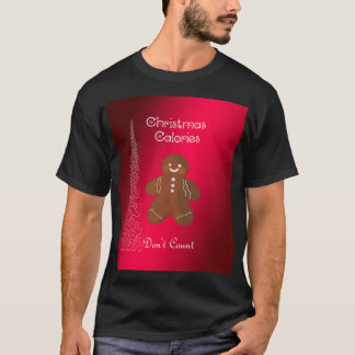 Camiseta Calorie t shirt Natal Engraçado Dizer Tee Graphic