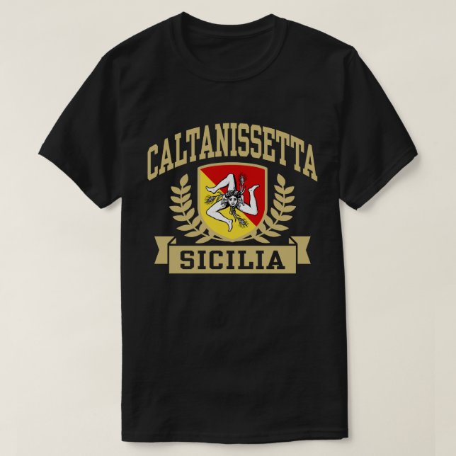 Camiseta Caltanissetta Sicilia (Frente do Design)