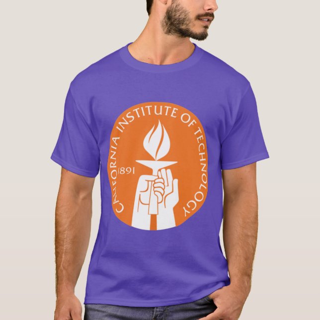 Camiseta Caltech California Institute of Technology Logo Em (Frente)