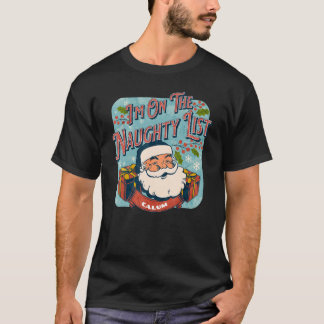 Camiseta Calum Christmas Naughty List Santa xmas holiday