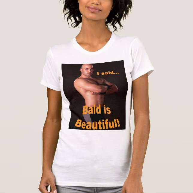 Camiseta "Calva é" a camisola de alças bonita das senhoras (Frente)