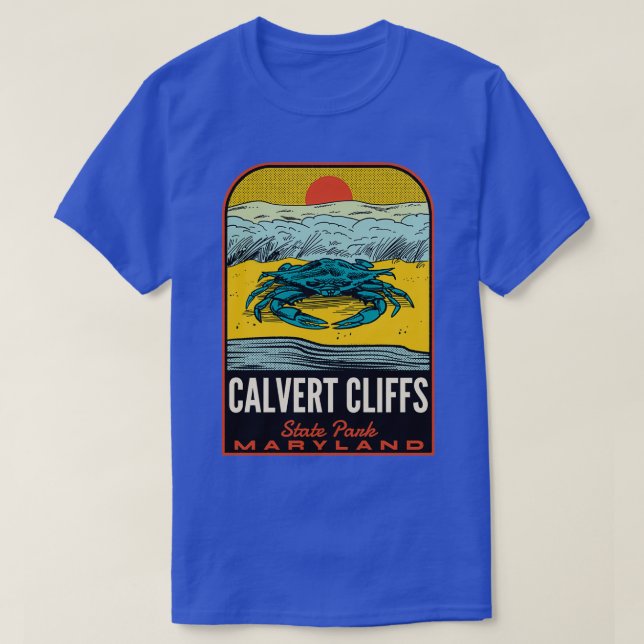 Camiseta Calvert Cliff State Park MD Viagens vintage (Frente do Design)