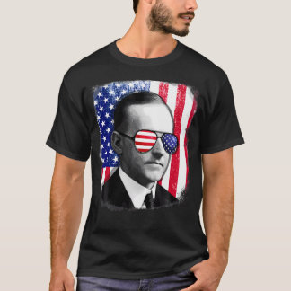 Camiseta Calvin Coolidge Us Flag Tshirt 4º Do