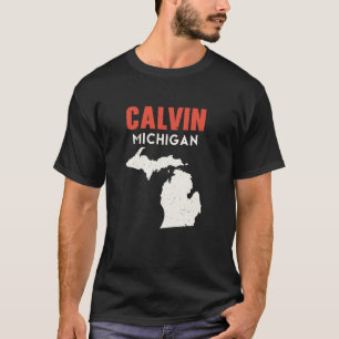 Camiseta Calvin Michigan State America Viagem Michigani