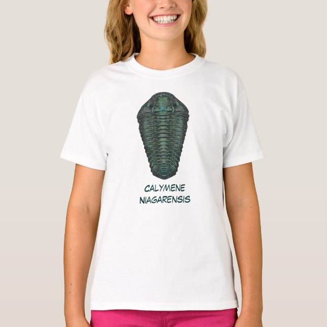 Camiseta Calymene Niagarensis Trilobite (Frente)