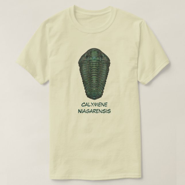 Camiseta Calymene Niagarensis Trilobite (Frente do Design)