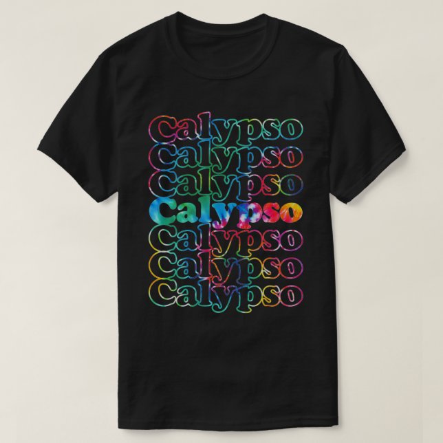 Camiseta Calypso Music Tie Dye1 (Frente do Design)