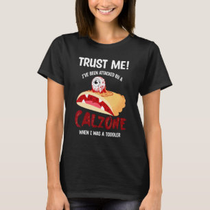Camiseta Calzone Ataca Toddler Média Pizza De Calzone