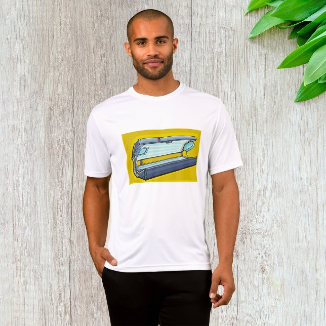 Camiseta Cama de Bronzeamento Retro Spa (Criador carregado)