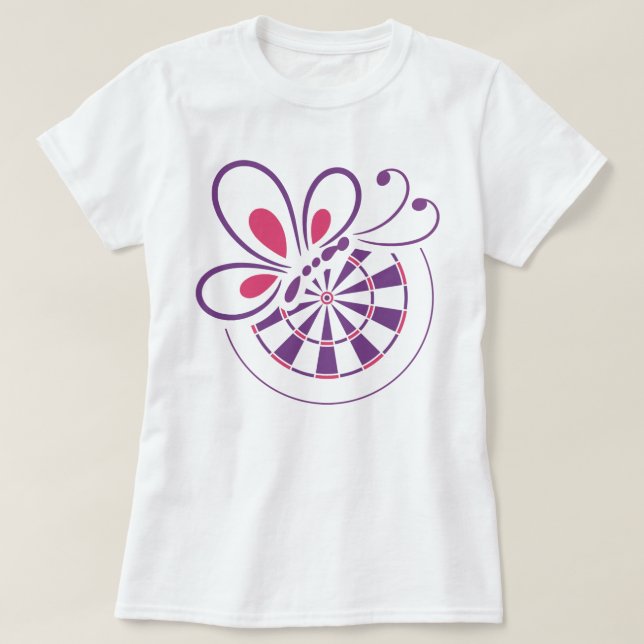 Camiseta Cama e borboleta (Frente do Design)