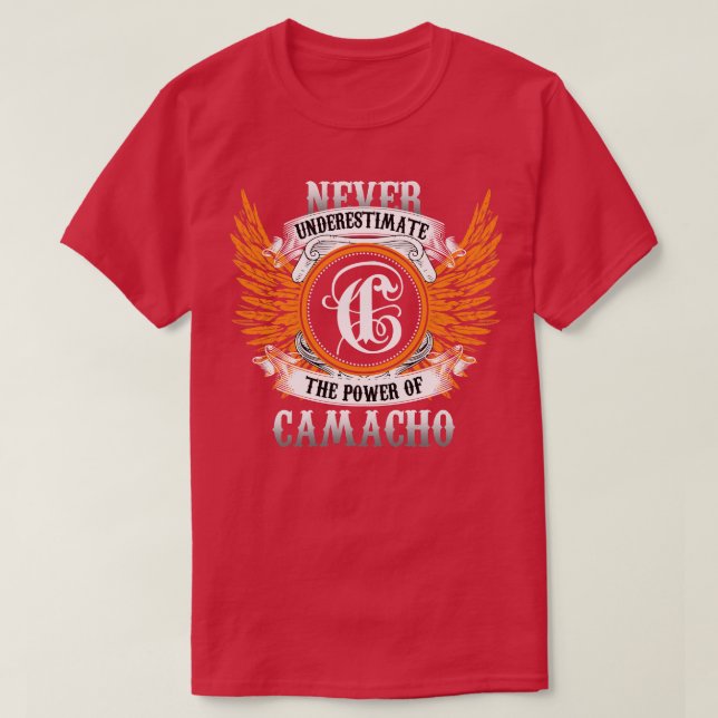 Camiseta Camacho Name Shirt Nunca Subestime A Potência O (Frente do Design)