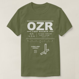 Camiseta Camada aérea do Exército Fort Rucker OZR T-Shirt