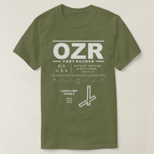 Camiseta Camada aérea do Exército Fort Rucker OZR T-Shirt
