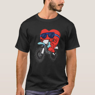 Camiseta Camada de Dia de os namorados de motocicleta L