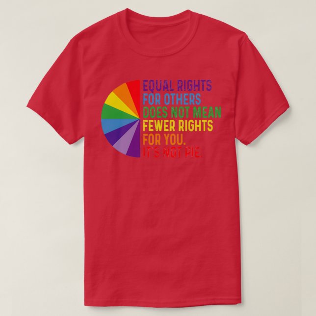 Camiseta Camada de Direitos Iguais LGBT para Minorias Pesso (Frente do Design)