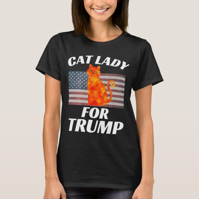 CAMISETA CAMADA DE GATO PARA CAMADAS-T DE TRUMP 2024 (Frente)
