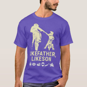 Camiseta Camada De Sujeira Como Pai Filho Motocross Biking