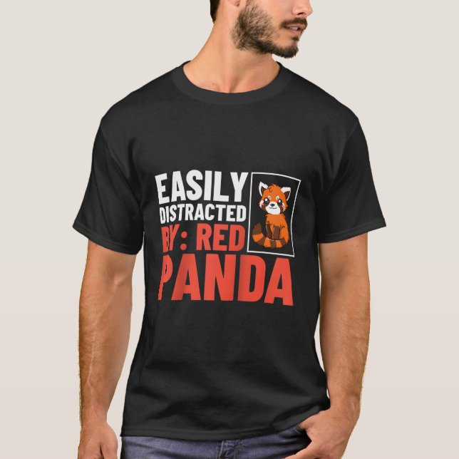 Camiseta Camada Habitat Animal da Panda Vermelha Baseball (Frente)