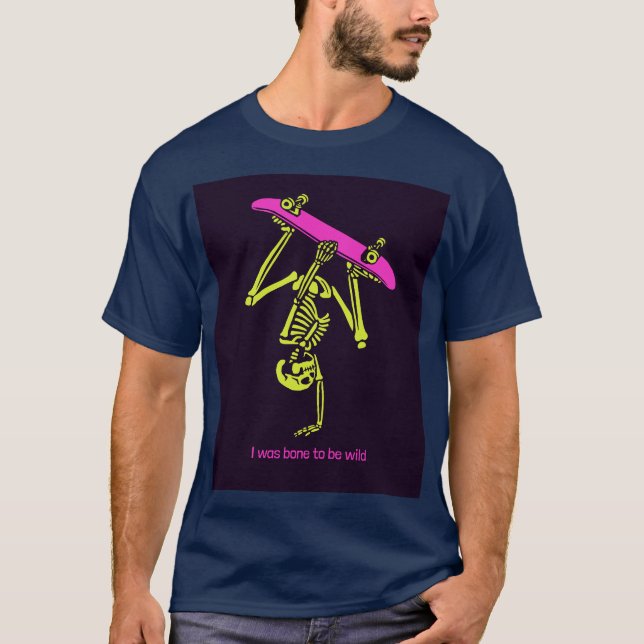 CAMISETA CAMADAS DE SKELETON SKATEBOARD (Frente)