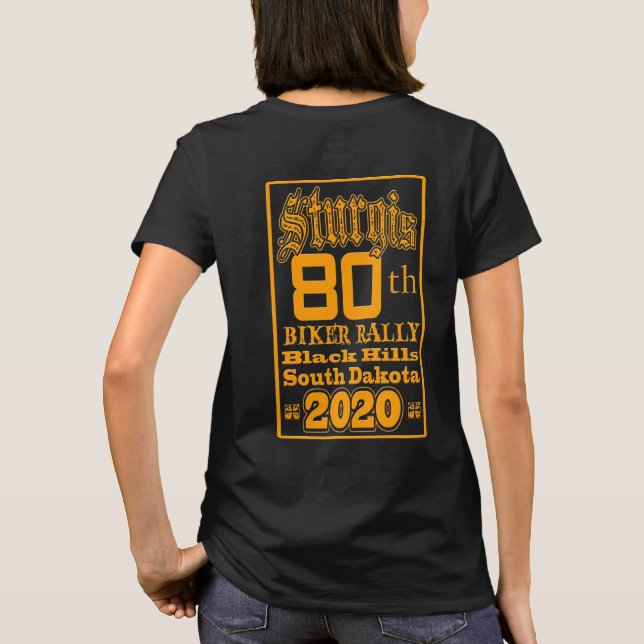 CAMISETA CAMADAS DE STURGIS 80 BIKER RALLY 2020 (Verso)