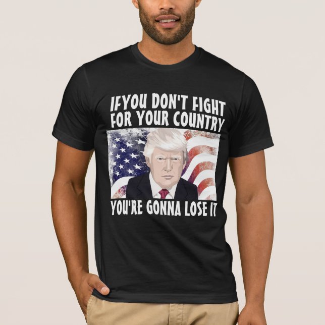 CAMISETA CAMADAS DE TRUMP PATRIOT (Frente)