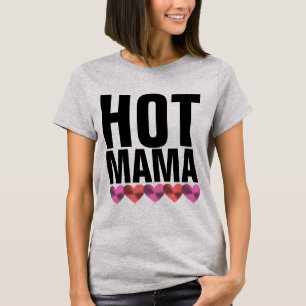 CAMISETA CAMADAS DE VINTAGEM MÃE QUENTE T-SHIRT