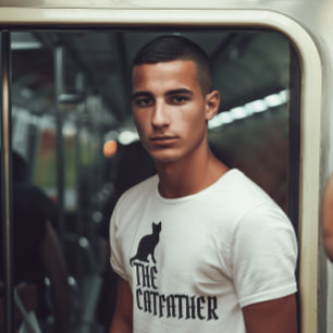 CAMISETA CAMADAS-T DE PAI DE GATO PAI