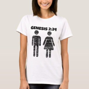 CAMISETA CAMADAS-T DO CASAMENTO GENESIS 2:24
