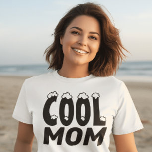 Camiseta CAMADAS-T DO Dia de as mães MOM legal