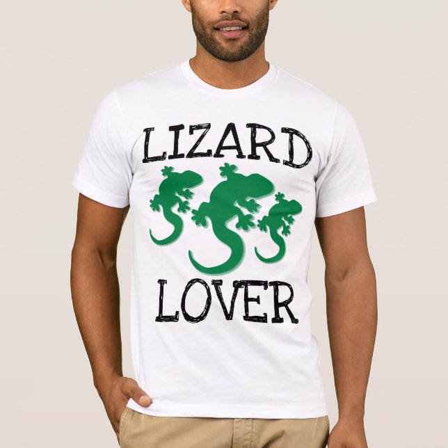 CAMISETA CAMADAS-T DO LOVER DE LIZARD (Frente)