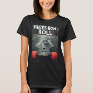 CAMISETA CAMADAS-T LONGBOARD LONGBOARD DE SKATEBOARDER