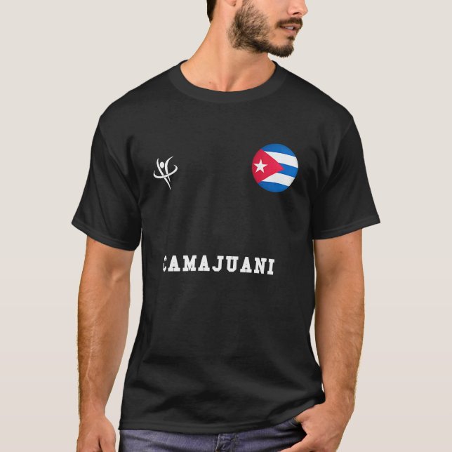Camiseta CAMAJUANI Cuba Vintage Sports (Frente)