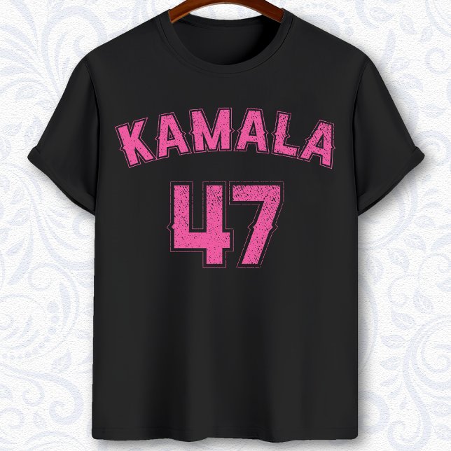 Camiseta Camala 47 rosa Harris 2024 campanha eleitoral (Criador carregado)