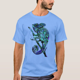 Camiseta Camaleão azul