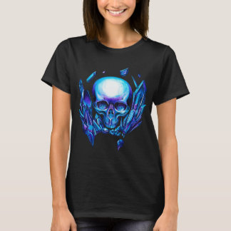 Camiseta Camaleão azul crânio