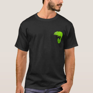 Camiseta Camaleão bonito verde
