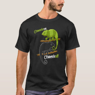 Camiseta Camaleão Chameleoff I réptil lagarto terrário pe