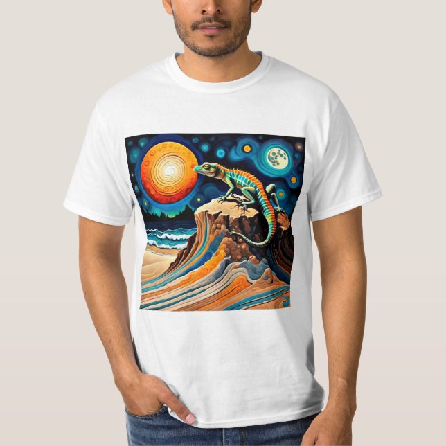 Camiseta Camaleão no exterior (Frente)