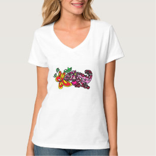 Camiseta Camaleão rosa quente