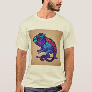 Camiseta Camaleão véu de néon.