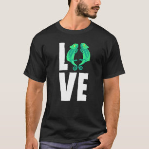 Camiseta Camaleões Amam Répteis Lagarto Geckos Camaleão