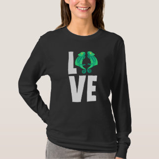 Camiseta Camaleões Amam Répteis Lagarto Geckos Camaleão